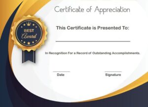 Certificates